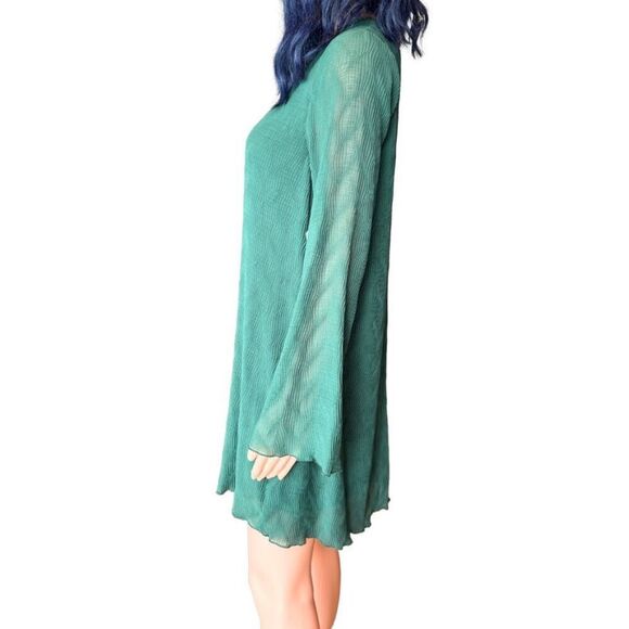 NWT Sadie & Sage Wonderstruck Textured Green Mini Dress - Picture 5 of 7